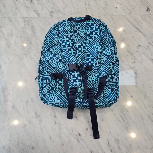 Vera Bradley Large Backpack Blue Batik Like New main image 6